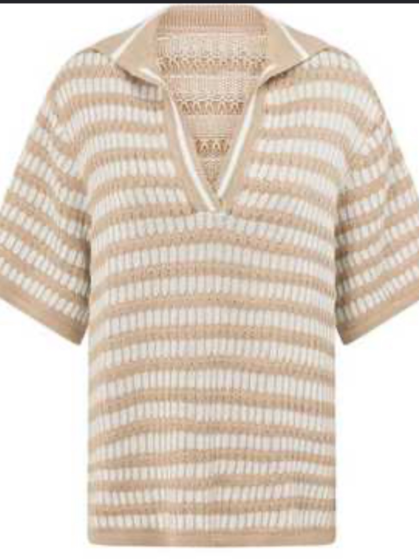 Sabo Knit Short Sleeve Shirt / Tunic Size 8
